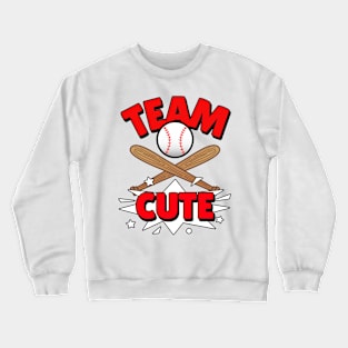 SPORTS Team Cute Baseball Lover Crewneck Sweatshirt